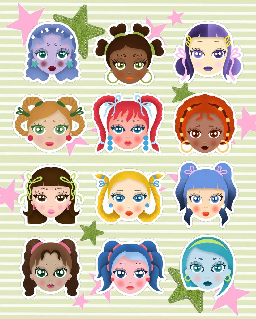 Pack 12 stickers ASTRO
