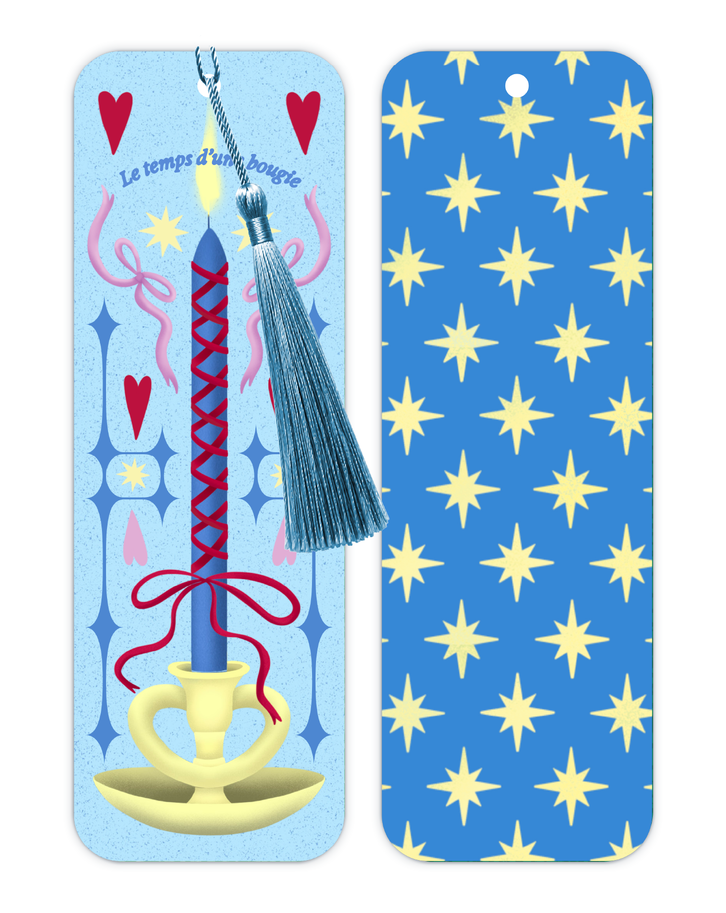 Marque-page "Le temps d'une bougie"