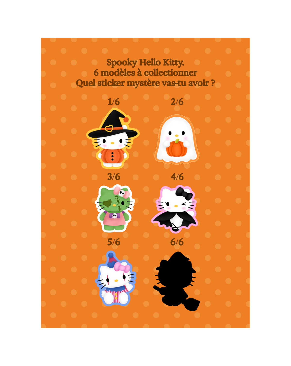 Sticker mystère Spooky Hello Kitty