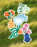 Pack 5 stickers FLORAL